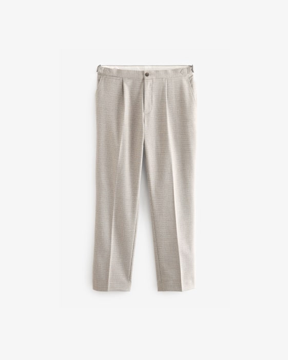 Stone Textured Side Adjuster Trousers